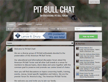 Tablet Screenshot of pitbull-chat.com